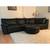 Designer IKEA black leather sectional 9 thumbnail
