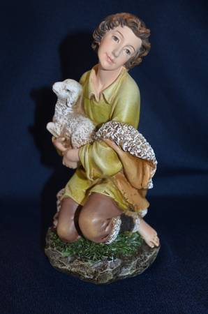 Nativity "Joseph's Studio" By Roman Shepherd Boy/Lamb 16" Collection 1