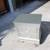 one silver 2 drawer nightstand end side table 1 thumbnail