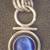 Silver pendant with Blue Cat Eye Stone 1 thumbnail