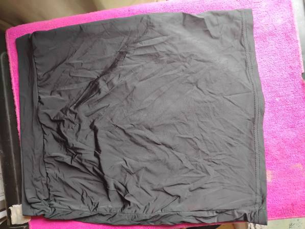 A Sexy Silk Soft Black Skirt 1