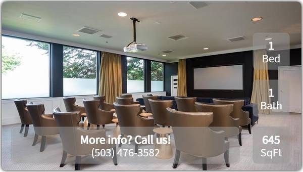 $1,485 / 1br - 645ft2 - $1000 off 1st month's rent on select units. Call for details! (Wilsonville - I5, 205, Tigard, Oregon City, T)63999454927746120