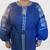 New Ukrainian Embroidered Blue Dress Size XXL Petite (56 European) 12 thumbnail