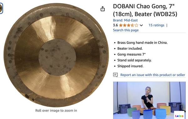 Dobani, WCG04, Gongs 1