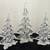 3 Silvestri Crystal Chrismas trees 6” to 8.5” 2 thumbnail