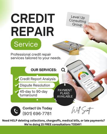 Bad Credit? I Fix Credit FAST - Payment Plans Available 1