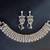 Vintage brilliant Weiss Bracelet/Earring set in rhodium setting 8 thumbnail