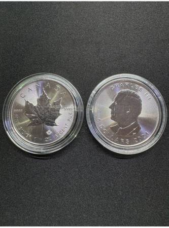 2024 Silver Canadian Maple Leaf BU 1