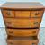 Vintage 1950s Dixie Mahogany Bow-Front Tall Dresser/Chest of Drawers 12 thumbnail