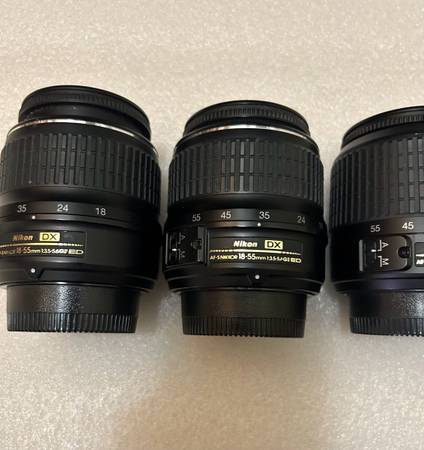 (4) Nikon 18-55mm f/3.5-5.6 VR Lens (Sold As Is For Parts or Repair) - $50 (San Jose)63471478478851122