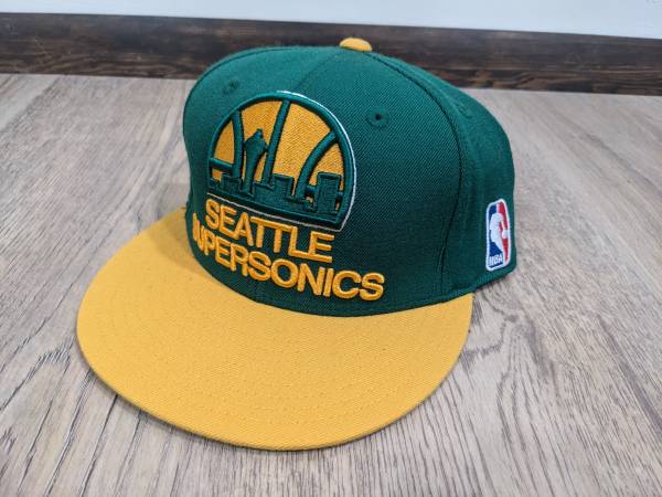 Seattle SuperSonics Mitchell & Ness NBA fitted 7 1/8 Cap Sonics hat 1
