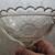 Vintage Crystal Compote Dish, scalloped, stem - for candy, nuts, etc. 3 thumbnail
