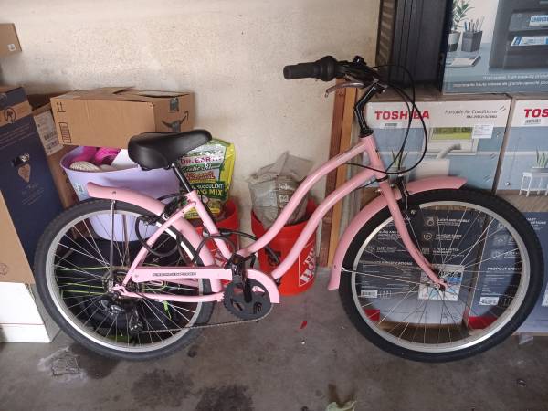 AMERICAN FLYER Wave Pink 7 speed GIRLS BEACH Cruiser Bike 1