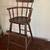 Antique solid oak child's high chair 1 thumbnail