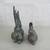 Cast Iron Rooster & Hen Painted Figurines 9 1/2" Tall 2 thumbnail