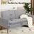 BRAND NEW White Loveseat Sofa 2 thumbnail