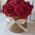 Red Roses Box Luxe Arrangement - Glam Decor Centerpiece Vanity (faux r 2 thumbnail