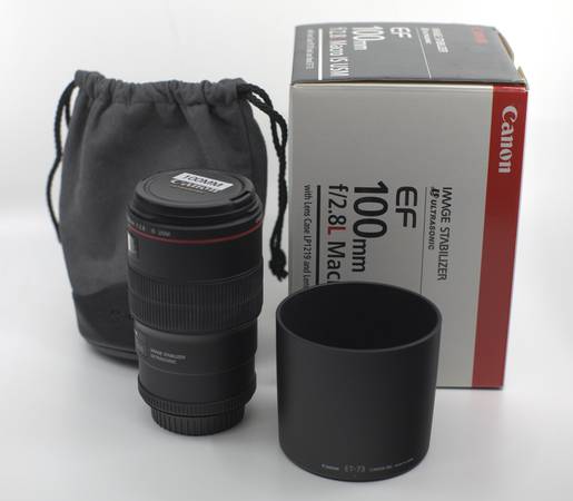 Canon EF 100MM F/2.8L Macro IS USM MINT - photo/video - by