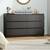 6 Drawer Double Dresser Black Dresser Modern 6 Chest of Drawers with Deep Drawer 1 thumbnail