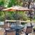 Patio Furniture Set Table 4 Chairs Umbrella 4 thumbnail