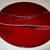 Modern Handcrafted Art Studio Glass Large Burgundy Plate 15.5"D Signed 2 thumbnail