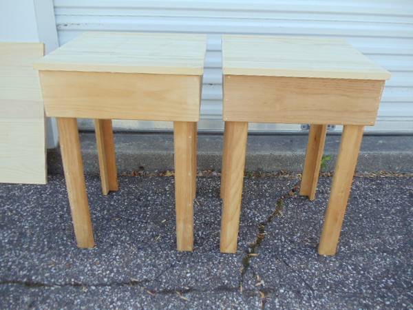 TWO HAND MADE SOLID PINE TABLES 1