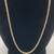 Sterling Silver 18” Solid Diamond Cut Rope Goldtone Necklace 2 thumbnail