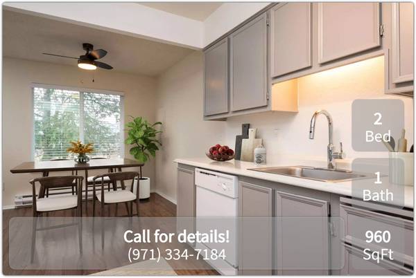 $1,475 / 2br - 960ft2 - Spacious 2 Bedroom floorplans! Come see our great community! (Clackamas)63831465860225120