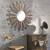 Stonebriar Large Round 32" Wooden Sunburst Wall Mirror, Multi Color 4 thumbnail