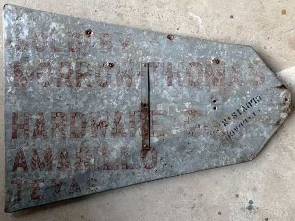 Windmill Tail AERMOTOR Chicago Vintage Americana Design likely 100 yrs 1