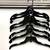 Uniplast industries Black Plastic Multifunctional Hangers Pack of 8 4 thumbnail