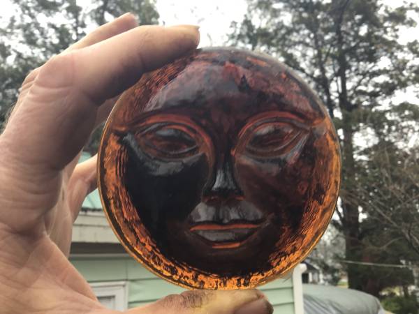 Very Nice Solid Brown Glass Sun Catcher 1