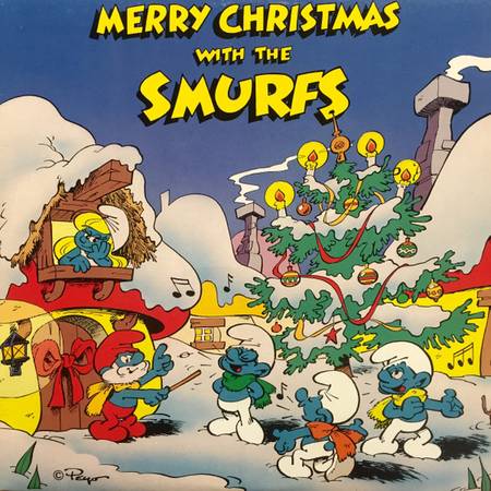 The Smurfs – Merry Christmas With The Smurfs + Insert - VG+/NM 1
