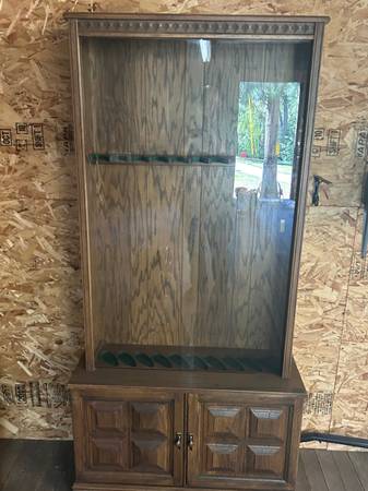 Old School Rifle Cabinet - $40 (Wenatchee)63441611267841120