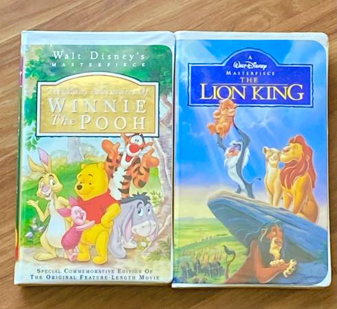 Two Children’s VHS Movies “Winnie The Pooh” & “Lion King” 1