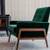 Nord 29" Velvet Lounge Chair - Balsam Green Qty: 2 1 thumbnail