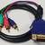 VGA (Male) to 3 RCA Component RGB (Male) Video Cable for Tv Monitor Pr 2 thumbnail
