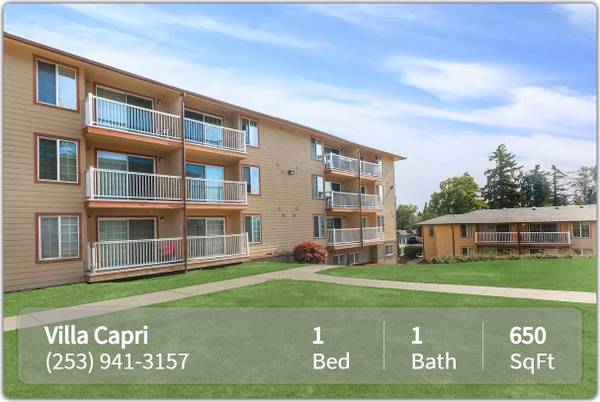 $1,409 / 1br - 650ft2 - Just what you're looking for! 1 Bed / 1 Bath. Come and see! (Federal Way - Steel Lake Park)63688607708289120