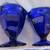 8 vintage blue glass sherbets Anchor Hocking 6 thumbnail