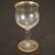 Antique gold rims glasses, crystal glasses and China sugar bowl 6 thumbnail