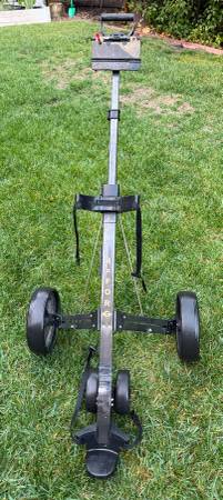 4 x Fore Lightweight 3-Wheel Collapsible Golf Push/Pull Cart 1