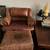 Genuine leather high end chair and ottoman 2 thumbnail