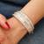 UNIQUE - Solid Platinum Bangle Bracelet 15ct of Fine Diamonds 1 thumbnail