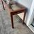Nice solid wood mid-century teak console hallway entryway sofa table 3 thumbnail