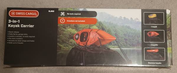 Swiss cargo 3 in 1 kayak carrier 1