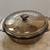 Vintage Anchor Ovenware Amber Glass 1.5 Quart Casserole w/ Top 1 thumbnail