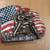 1995 Siskiyou Belt Buckle AMERICAN BIKER Motorcycle Flag 3.5" Pewter 1 thumbnail
