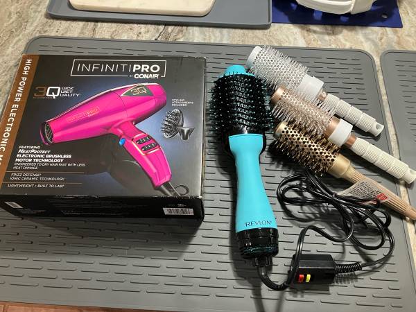 T3 Round Brushes, Conair 3Q Hair Dryer, and Revlon One Step - $85 (Kirkland)63470796860801120