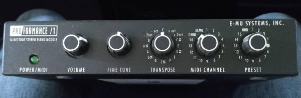 EMU Proformance/1 piano module 1