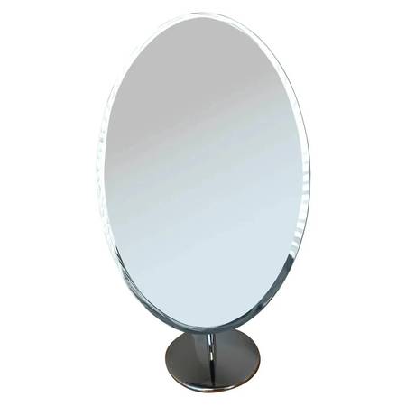 OVAL BEVELED MIRROR FOR DESKTOP, MAKEUP, CONTACTS 1